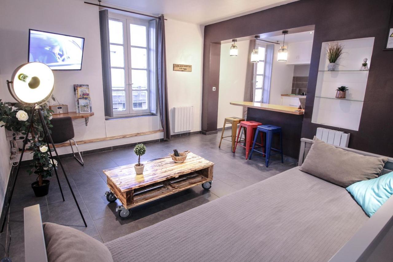 Appartement calme et spacieux, Cité et ville à pied, WIFI, 2 chambres, 3 lits Carcasona Exterior foto